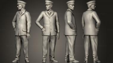 Figurines of people staff passengers13 3d model